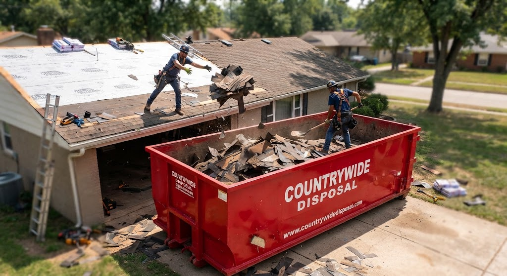 Dumpster Rentals for Reroof Projects 